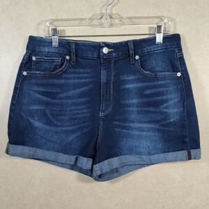 02560 NOBO No Boundaries dark wash stretch denim shorts 17
